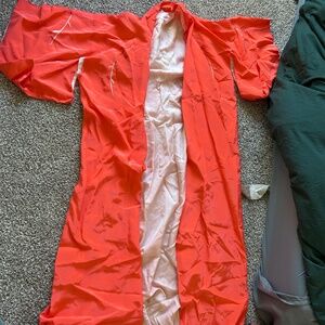 Beautiful orange peach kimono